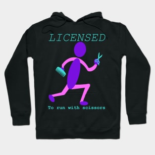 Licensed to run with scissors Hoodie